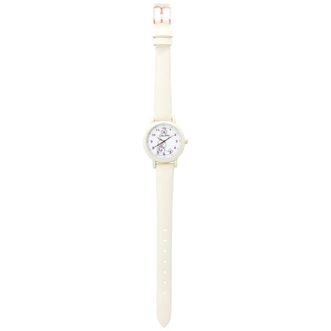 ESB002-2 2 Estabunny Leather Watch White Stylish Design Durable Construction Water Resistant Comfortable Fit
