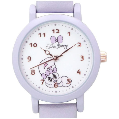 ESB002-3 3 Estabunny Leather Watch Purple Stylish Design Durable Strap Water Resistant Elegant Look