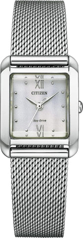 "Citizen Women's Watch CITIZEN L Square Collection Eco-Drive with Extra Band EW5590-62A"