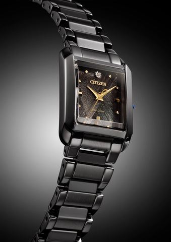 CITIZEN EW5636-55E Limited Edition Eco-Drive Solar Watch 50th Anniversary Light in Black Square Collection