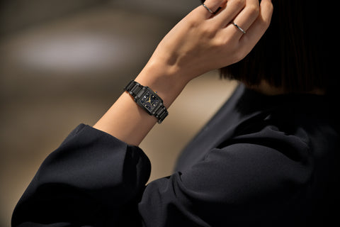 CITIZEN EW5636-55E Limited Edition Eco-Drive Solar Watch 50th Anniversary Light in Black Square Collection