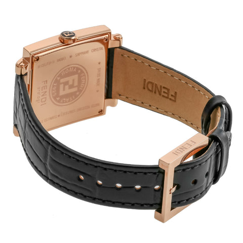 FENDI F604511011 Elegant Design Swiss Movement Water Resistant Genuine Leather Strap