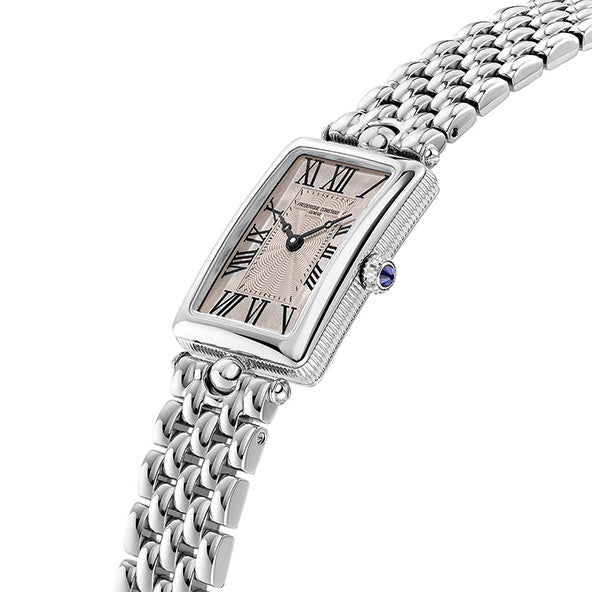 Frederique Constant FC-200MPSAL2AC6B Watch - Elegant Swiss Automatic Watch with Blue Dial Leather Strap Date Function (Image 