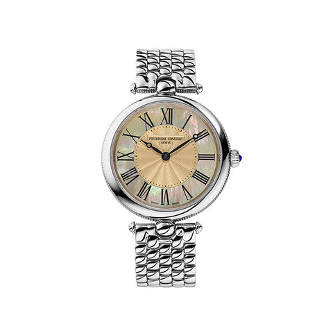 Frederique Constant FC-200MPTAN2AR6B Watch - Swiss Automatic Movement Elegant Blue Dial Leather Strap