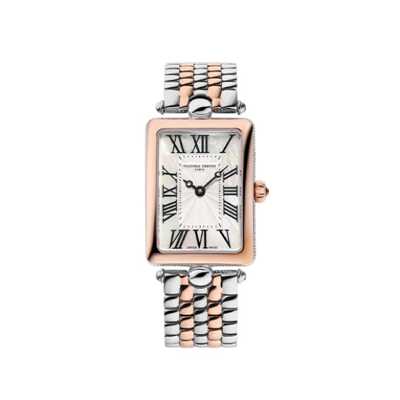 Frederique Constant FC-200MPSAL2AC6B Watch - Elegant Swiss Automatic Watch with Blue Dial Leather Strap Date Function (Image 