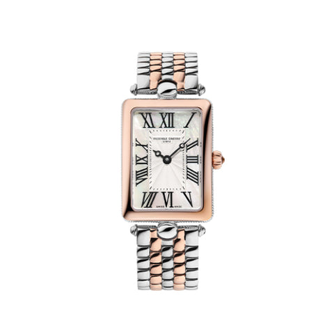 Frederique Constant FC-200MPSAL2AC6B Watch - Elegant Swiss Automatic Watch with Blue Dial Leather Strap Date Function (Image 