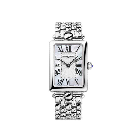 Frederique Constant FC-200MPSAL2AC6B Watch - Elegant Swiss Automatic Watch with Blue Dial Leather Strap Date Function (Image 