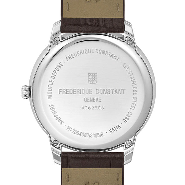 Frederique Constant FC-206S3S6 Watch - Elegant Swiss Automatic Watch with Silver Dial and Leather Strap (Image 2)
