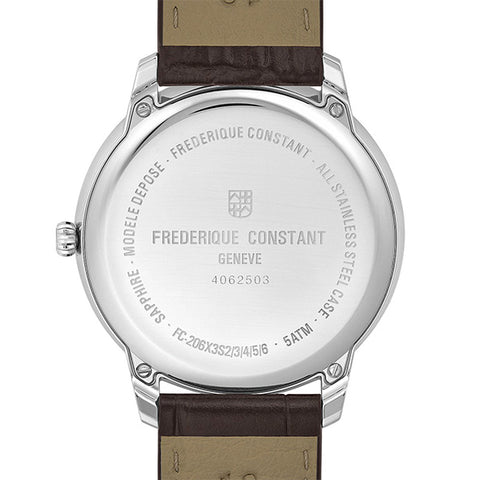 Frederique Constant FC-206S3S6 Watch - Elegant Swiss Automatic Watch with Silver Dial and Leather Strap (Image 2)
