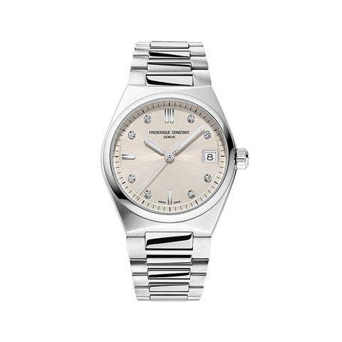 Frederique Constant FC-240LBD2NHD6B Watch - Swiss Automatic Movement Elegant Rose Gold Case Leather Strap (Image 6)