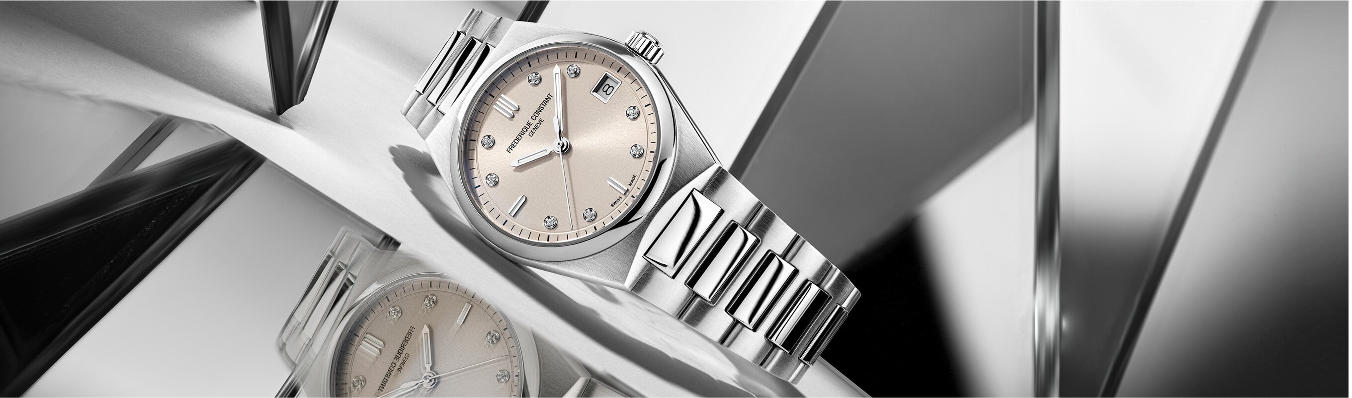 Frederique Constant FC-240BGD2NH6B Watch - Elegant Swiss Automatic Timepiece with Date Function and Rose Gold Accents (Image 