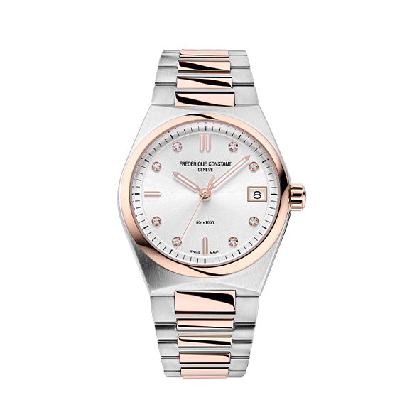 Frederique Constant FC-240LBD2NHD6B Watch - Swiss Automatic Movement Elegant Rose Gold Case Leather Strap (Image 9)