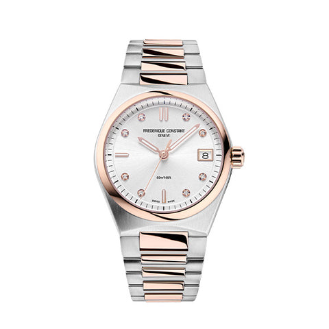 Frederique Constant FC-240LBD2NHD6B Watch - Swiss Automatic Movement Elegant Rose Gold Case Leather Strap (Image 9)