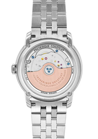 Frederique Constant FC-301SAL3B6B Watch - Swiss Automatic Movement Elegant Design Sapphire Crystal Leather Strap (Image 2)