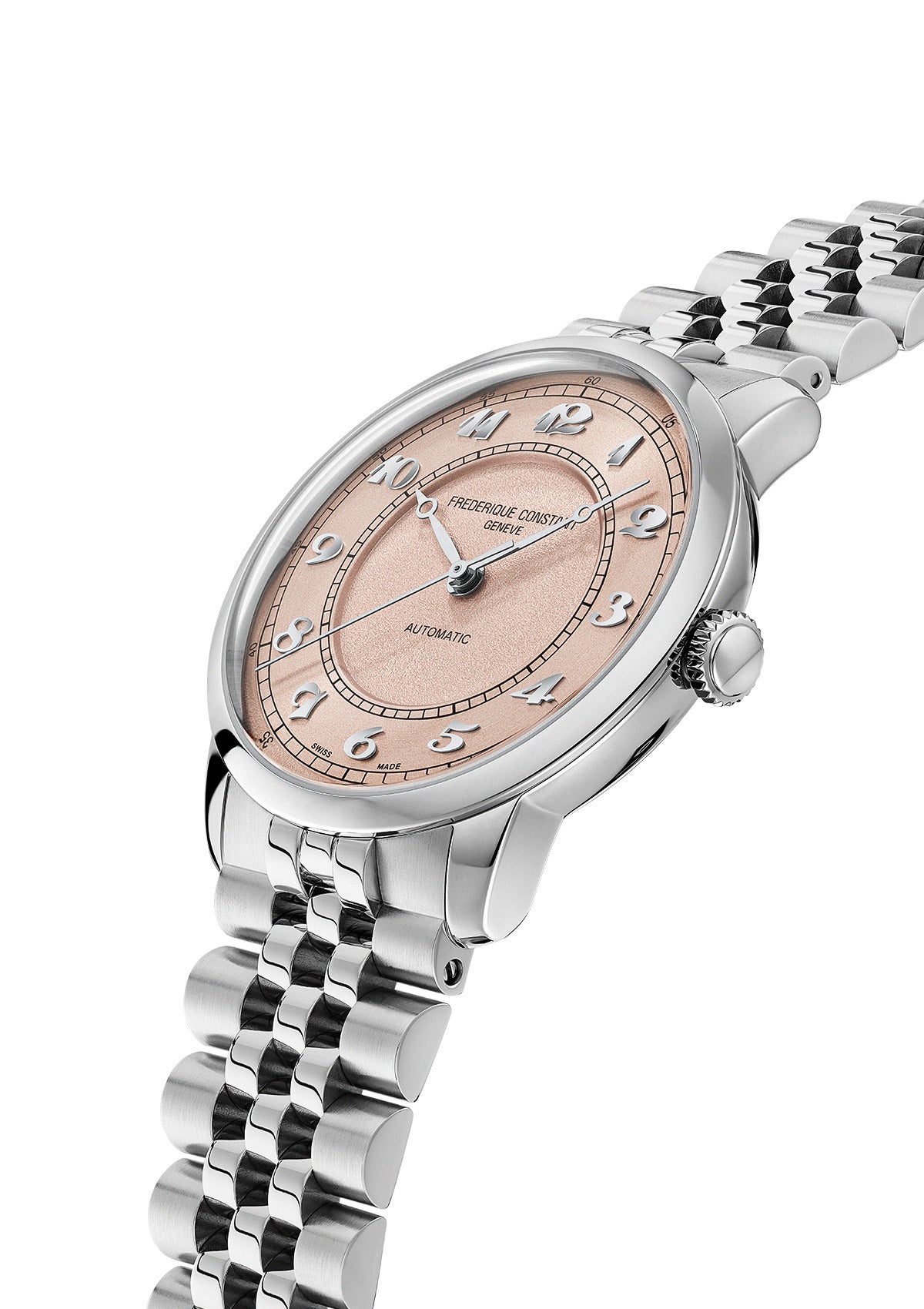 Frederique Constant FC-301SAL3B6B Watch - Swiss Automatic Movement Elegant Design Sapphire Crystal Leather Strap (Image 3)