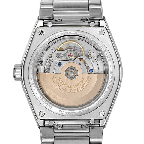 Frederique Constant FC-303LB3NH6B Watch - Swiss Automatic Movement Elegant Blue Dial Genuine Leather Strap (Image 2)