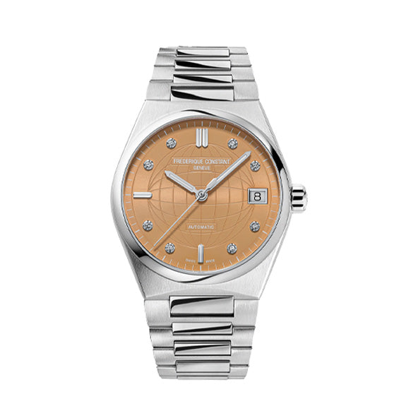 Frederique Constant FC-303OD2NH6B Watch - Elegant Automatic Movement Sapphire Crystal Leather Strap Classic Design