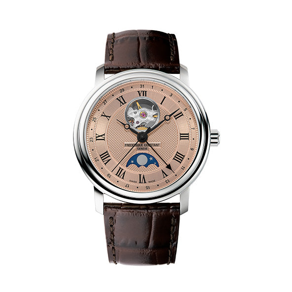 Frederique Constant FC-335MCGRW4P26 Watch - Elegant Swiss Automatic Movement Rose Gold Case Leather Strap (Image 3)