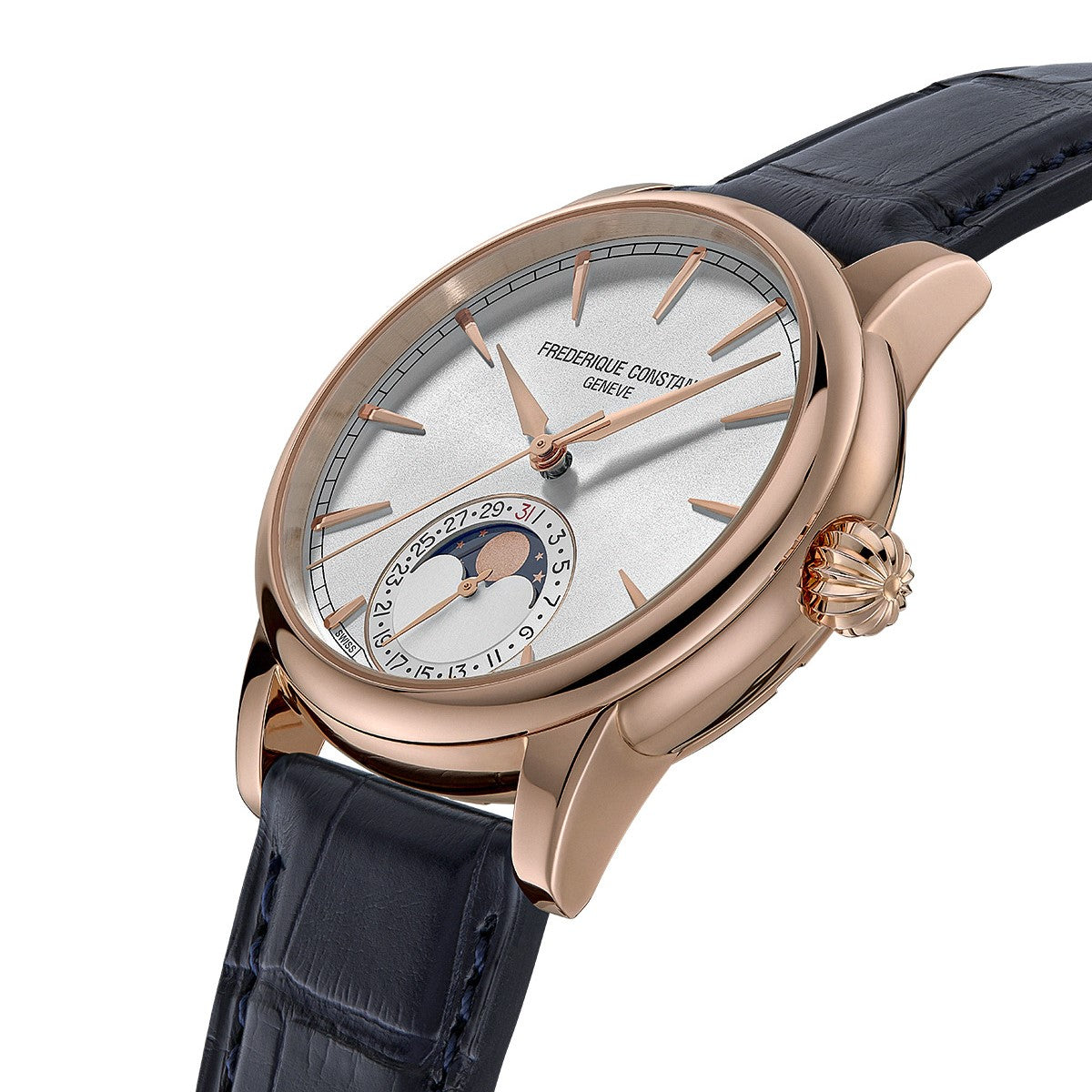 Frederique Constant FC-716S3H9 Watch - Swiss Automatic Movement Elegant Design Sapphire Crystal Leather Strap (Image 2)