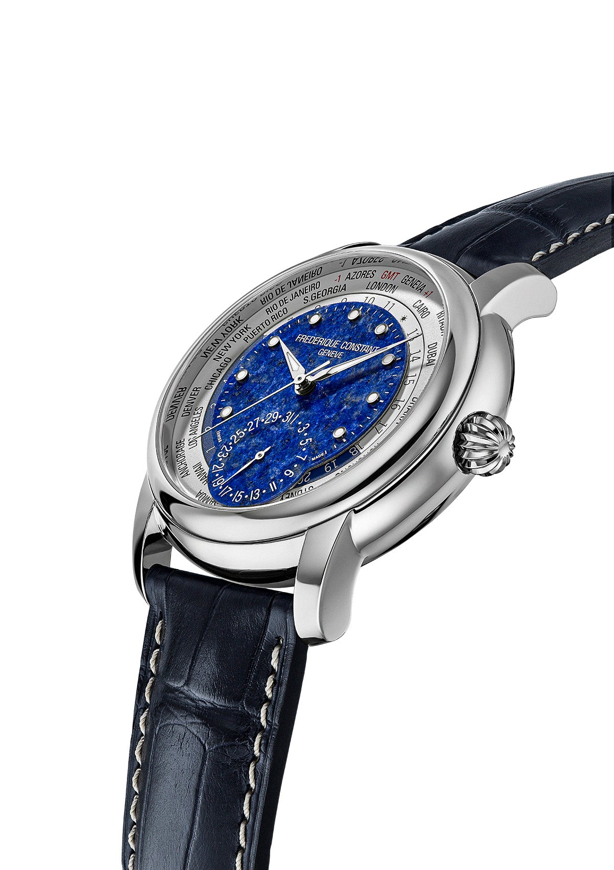 Frederique Constant FC-718LA4H6 Watch - Worldtimer (Image 3)