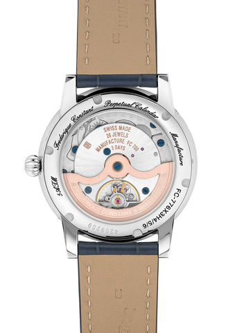 Frederique Constant FC-776N3H6 Watch - Swiss Automatic Movement Elegant Rose Gold Case Classic Leather Strap (Image 2)