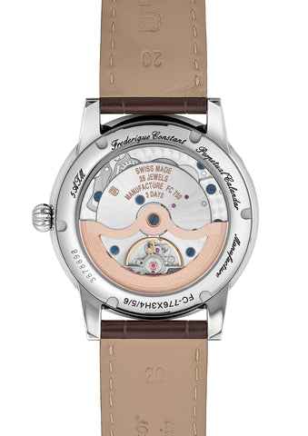 Frederique Constant FC-776SAL3H6 Watch - Elegant Swiss Automatic Watch with Sapphire Crystal and Leather Strap (Image 2)