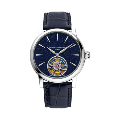 Frederique Constant FC-980AV3H8 Watch - Luxury Swiss Automatic Watch with Sapphire Crystal Chronograph and Leather Strap