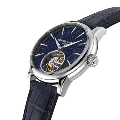 Frederique Constant FC-980AV3H8 Watch - Luxury Swiss Automatic Watch with Sapphire Crystal Chronograph and Leather Strap (Ima