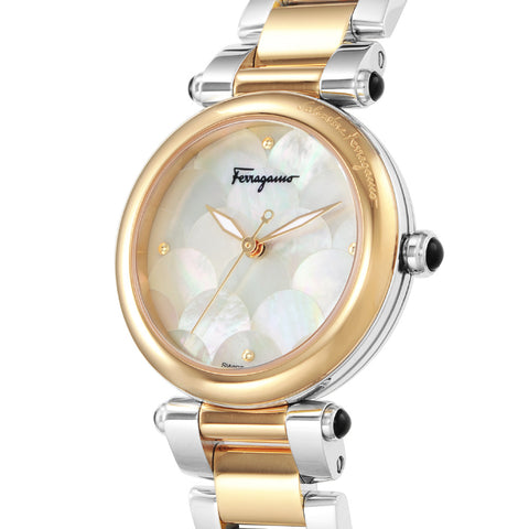 FI2050013 IDILLIO White Pearl 2-Year Warranty Elegant Design Water Resistant Stylish Women's Watch