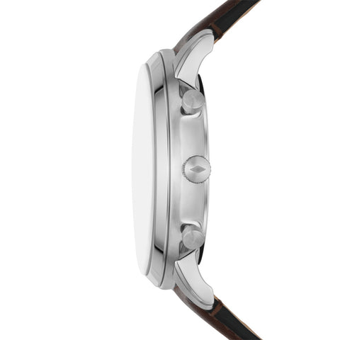 FS6024 FOSSIL Men's Watch Black Dial Stainless Steel Water Resistant Quartz Stylish Design