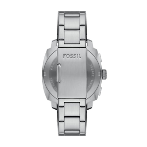 FS6095 FOSSIL MACHINE Stylish Chronograph Stainless Steel Water Resistant 44mm Black Dial