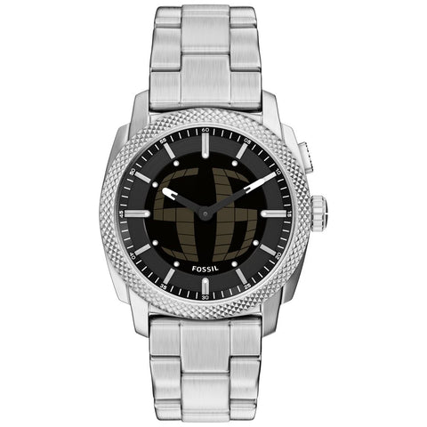 IPPO JAPAN WATCH FS6155 Watch - FOSSIL Machine Chronograph Stainless Steel Black Dial Water Resistant Leather Strap