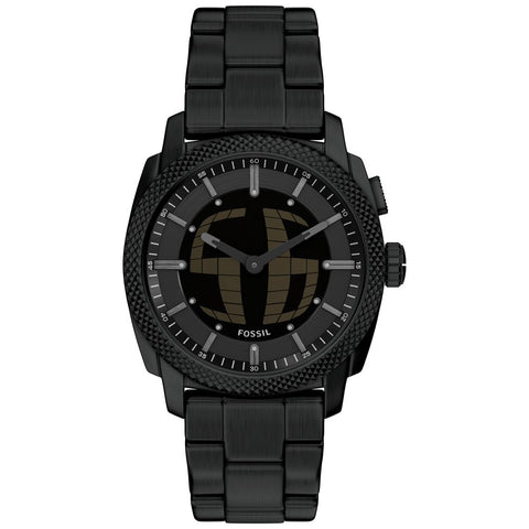 FS6156 FOSSIL Machine Stainless Steel Chronograph Water Resistant 50mm Case Leather Strap