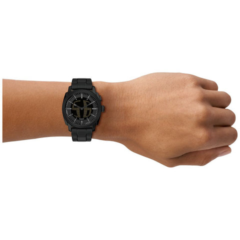 FS6156 FOSSIL Machine Stainless Steel Chronograph Water Resistant 50mm Case Leather Strap