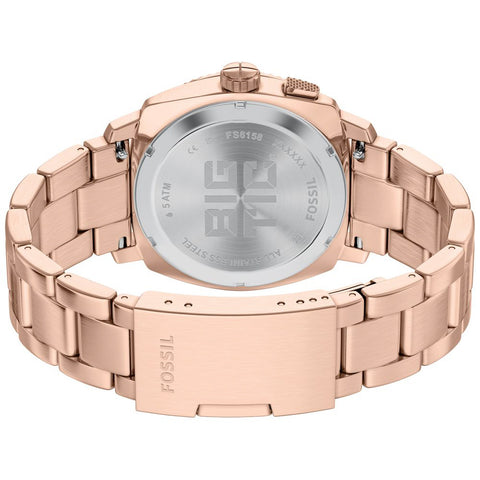 FS6158 FOSSIL Machine Stainless Steel Chronograph Water Resistant Modern Design 50mm Case