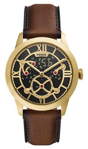 FS6190 TOWNSMAN BIG TIC Analog-Digital Stainless Steel Leather Band Watch Water Resistant Stylish Design