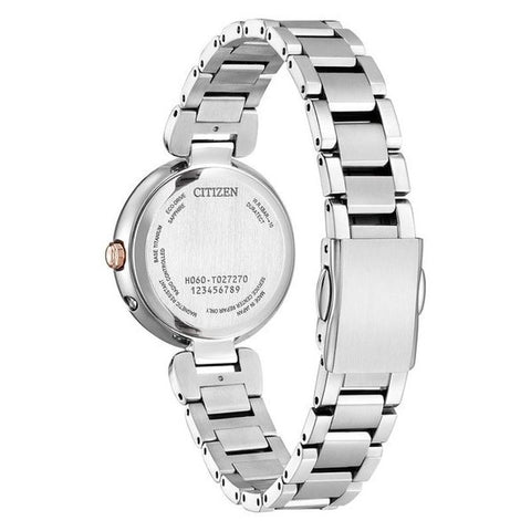 Citizen Women's xC Mizu Collection Titania Happy Flight Eco-Drive Radio-Controlled Watch Floret Diamond Model ES9466-65W