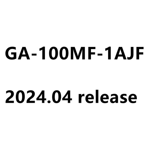 Casio G-Shock  GA-100MF-1AJF  GA-100MF-1A Multi Fluorescent color 2024.04 release Watch