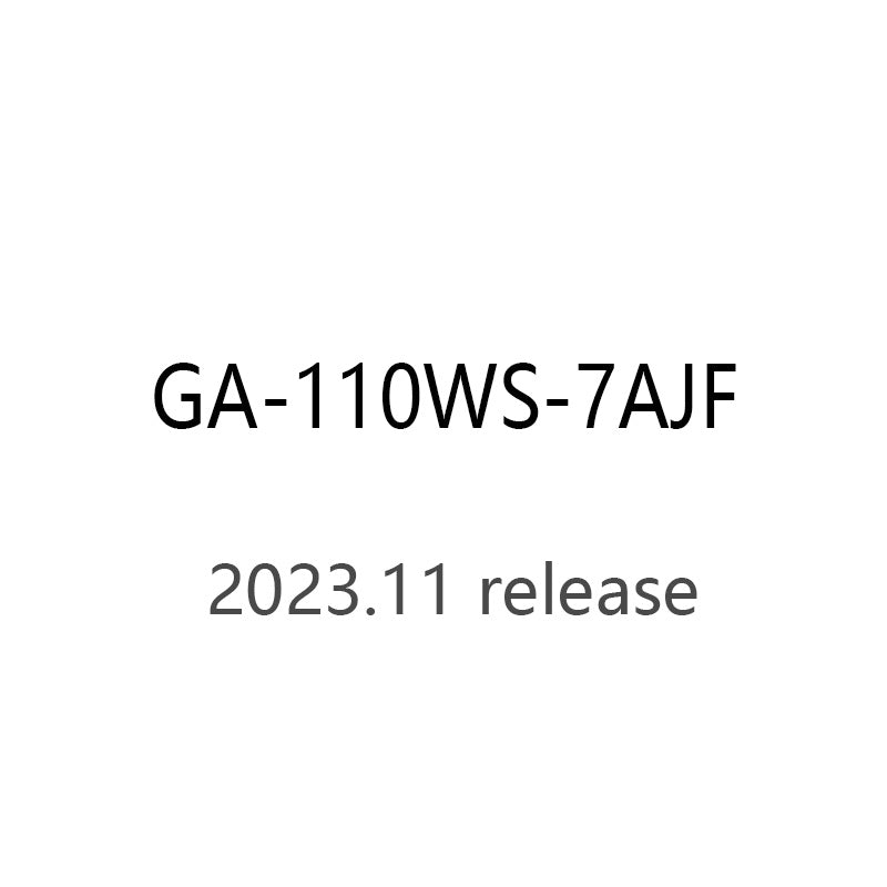 CASIO gshock GA-110WS-7AJF GA-110WS-7A Quartz resin 20ATM watch 2023.11Release