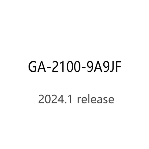 CASIO gshock GA-2100-9A9JF GA-2100-9A9 Quartz Resin 20ATM watch 2024.1release
