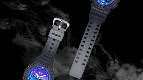 CASIO GA-2100FL-1AJF G-SHOCK Flame Series Black Lightweight Shock Resistant Water Resistant Stylish Design