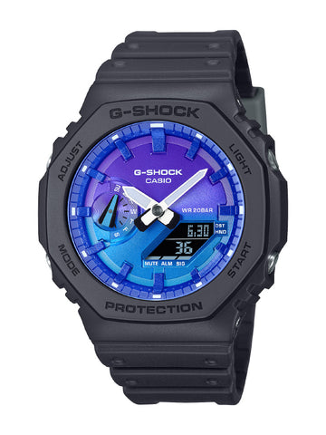 CASIO GA-2100FL-1AJF G-SHOCK Flame Series Black Lightweight Shock Resistant Water Resistant Stylish Design