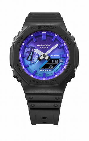 CASIO GA-2100FL-1AJF G-SHOCK Flame Series Black Lightweight Shock Resistant Water Resistant Stylish Design
