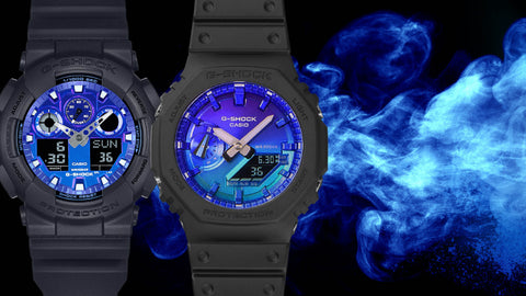 CASIO GA-2100FL-1AJF G-SHOCK Flame Series Black Lightweight Shock Resistant Water Resistant Stylish Design