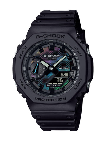 CASIO GA-2100RW-1AJF Watch - Men's G-Shock Brick Pattern Design (Image 2)