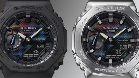CASIO GA-2100RW-1AJF Watch - Men's G-Shock Brick Pattern Design (Image 6)