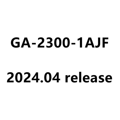 Casio G-Shock GA-2300-1AJF GA-2300-1A 2024.04 release Watch