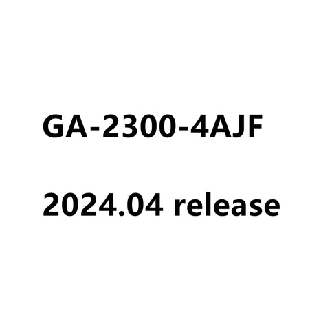 Casio G-Shock GA-2300-4AJF GA-2300-4A 2024.04 release Watch