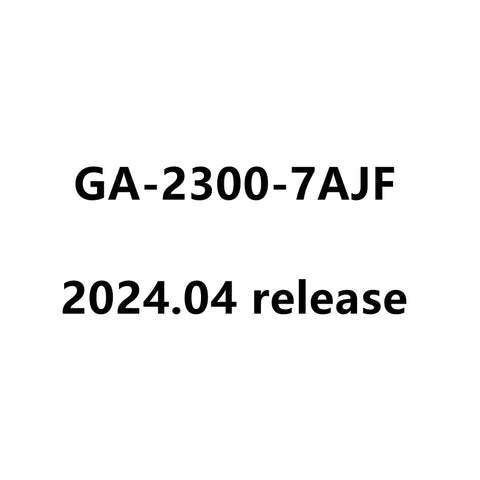 Casio G-Shock  GA-2300-7AJF GA-2300-7A 2024.04 release Watch