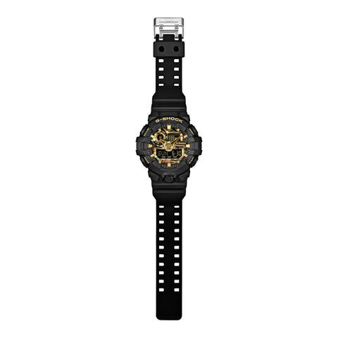CASIO GA700CF1AJF G-SHOCK Camo and Gold Black Shock Resistant LED Light Water Resistant